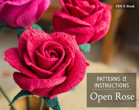 realistic rose crochet pattern free